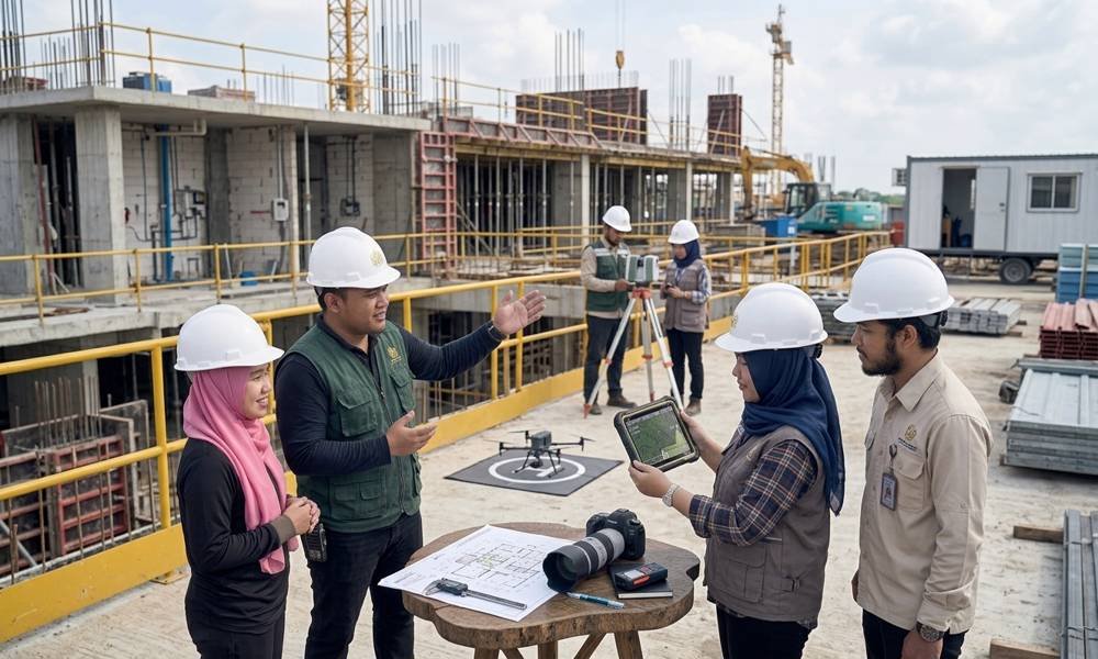 Konsultan Jasa AMDAL Enviora sedang meninjau lokasi kegiatan usaha